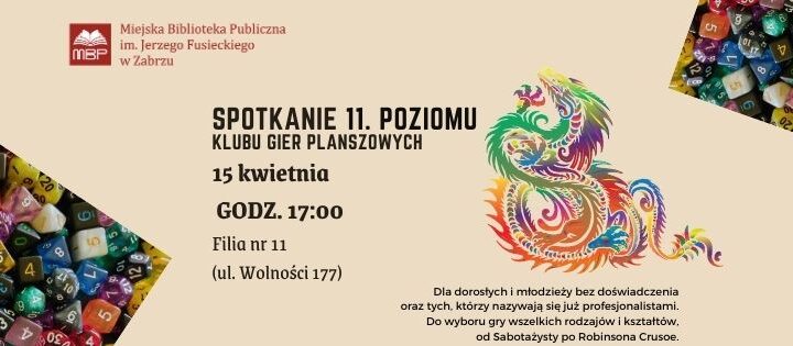 11 Poziom – Spotkanie z Grami Planszowymi