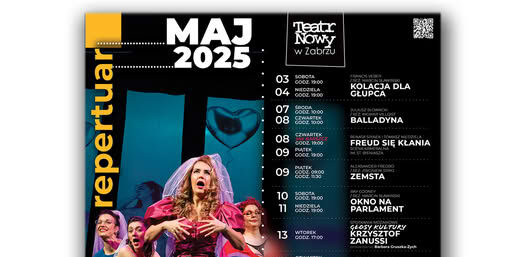 Repertuar Teatru Nowego na maj