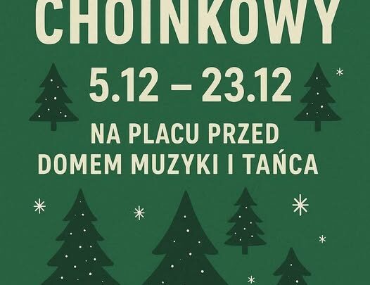 Kiermasz Choinkowy przed Domem Muzyki i Tańca