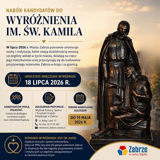 Wyróżnienia im. św. Kamila – ruszył nabór kandydatów
